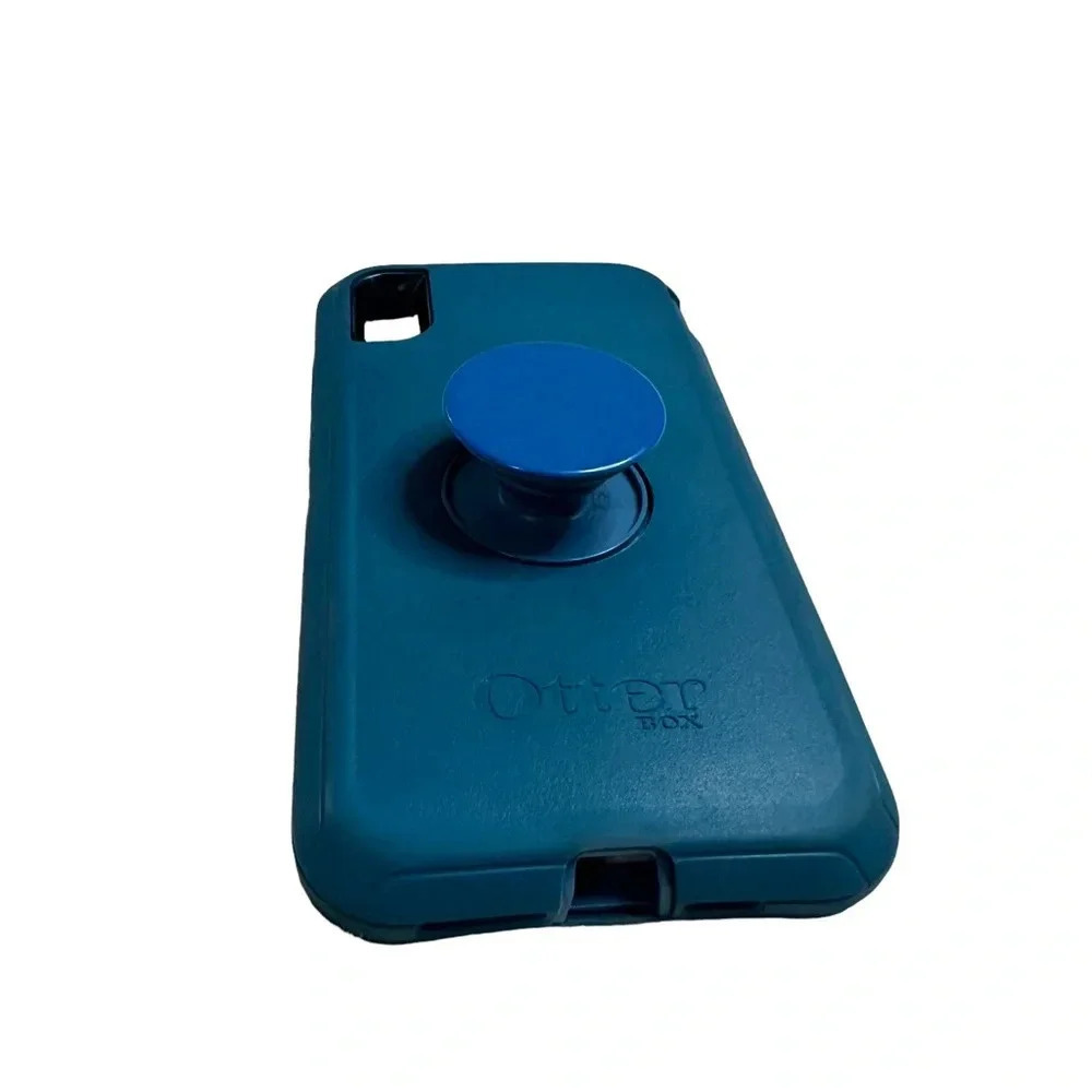 OtterBox with Popsocket attached Blue for IPhone XR Plus